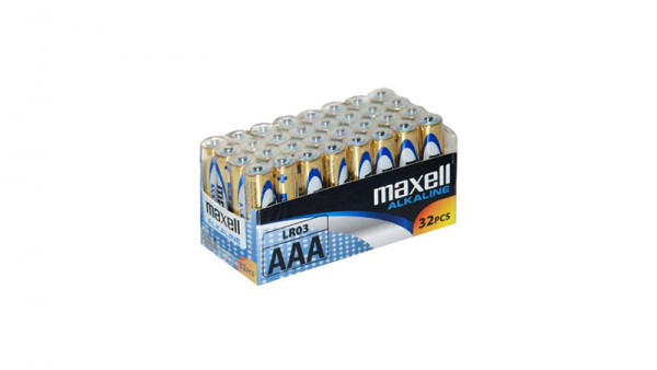 Maxell Alkaline AAA, 32 Stück - Batterien