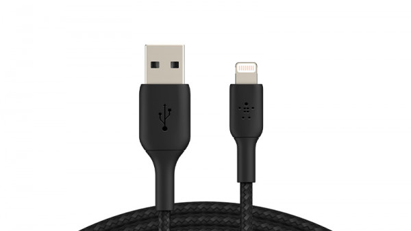 belkin Braided Boost Charge USB A / Lightning, 2 m - Ladekabel